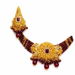 Ruby Floral Antique Choker Set