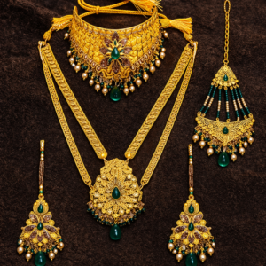 ✨ Green Stone Bridal Set ✨