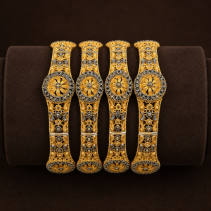 Iftikhar Gold Bangle Set 008