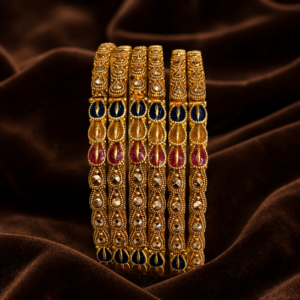 Iftikhar Gold Bangle Set 012
