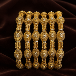 Iftikhar Gold Bangle Set 013