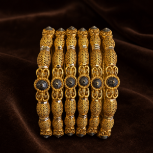 Iftikhar Gold Bangle Set 015