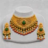 Iftikhar Emerald Festive Gold Choker Set 08
